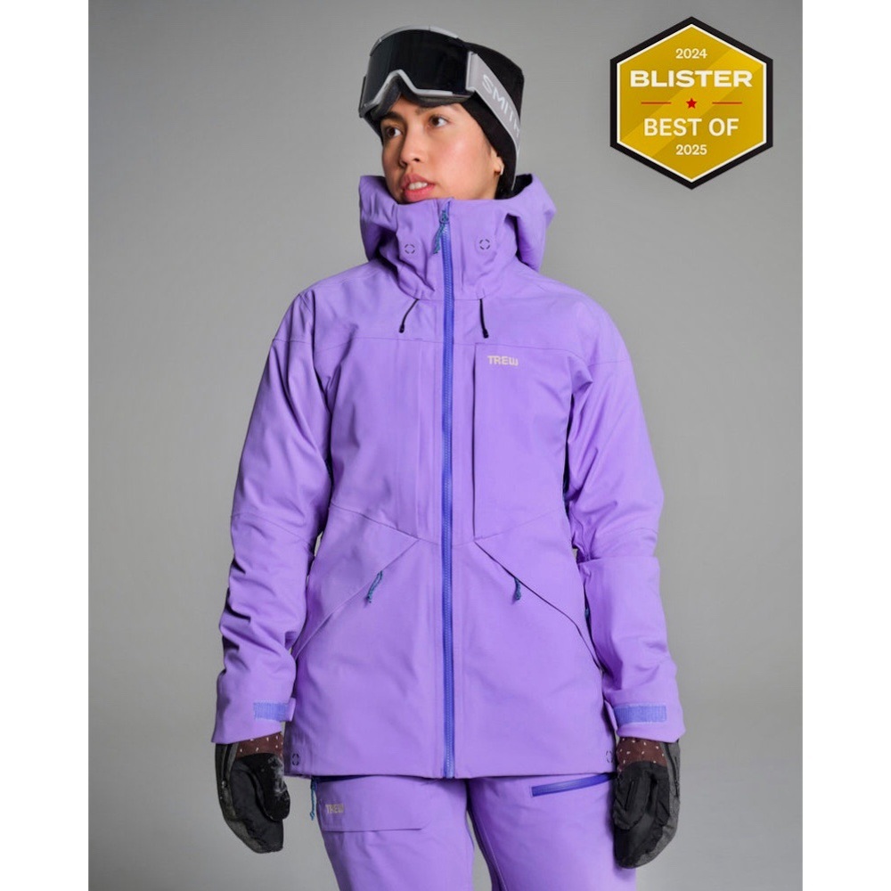 New TREW Stella Jacket Primo women’s ski shell size M purps purple NWT